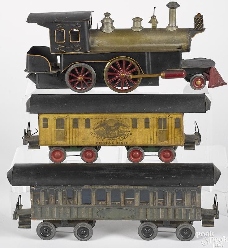 Appraisal: Beggs live steam three-piece train set Beggs live steam three-piece