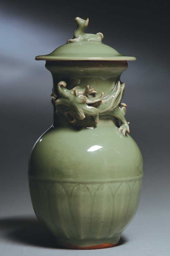 Appraisal: SOUTHERN SONG CELADON JAR Of good form Chinese Southern Song