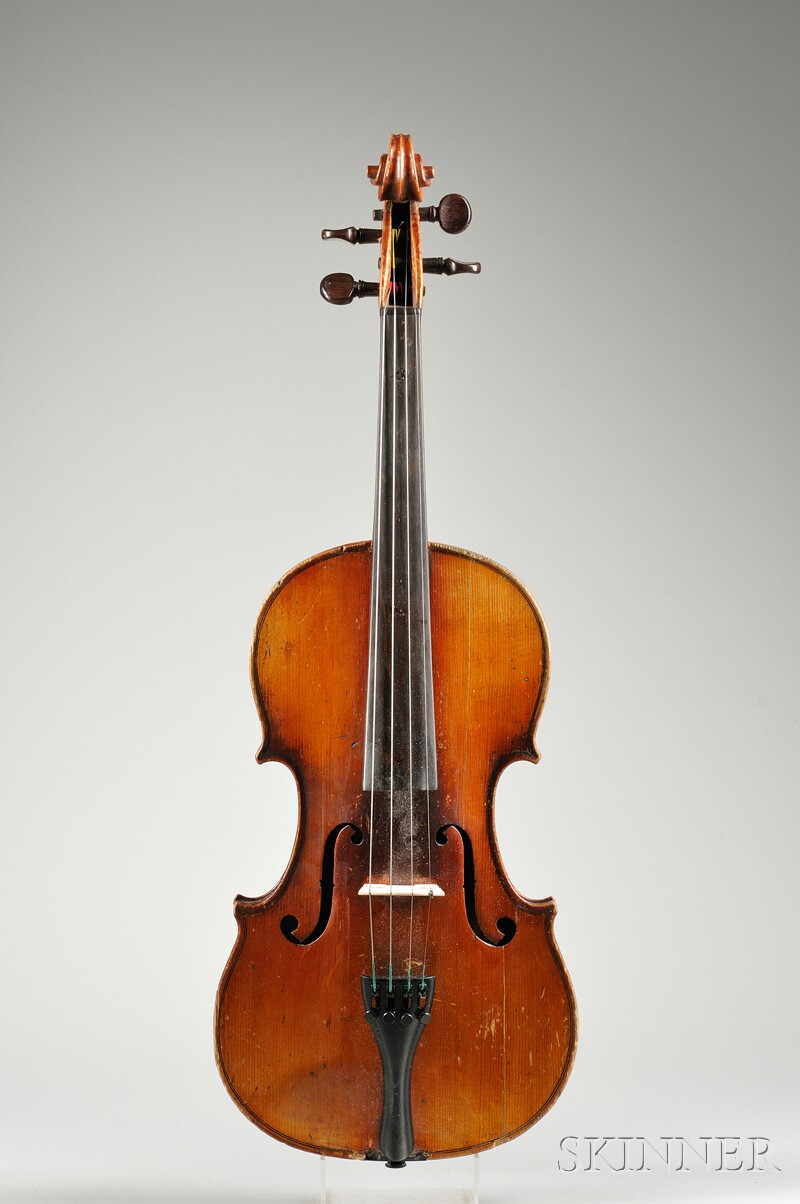 Appraisal: French Violin c labeled MOUGENOT length of back mm