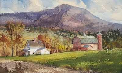 Appraisal: Paul Strisik American - Painting Holidays Manchester Vermont Watercolor on