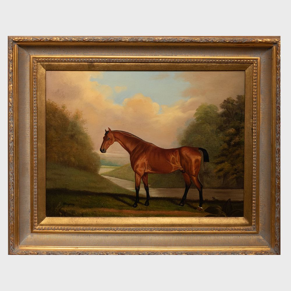 Appraisal: After William Shipley - Portrait of a Bay Horse Oil