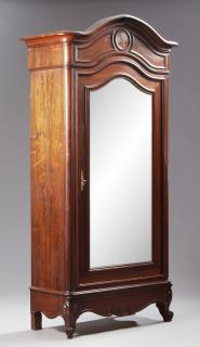 Appraisal: French Louis XV Style Carved Rosewood Armoire lat French Louis