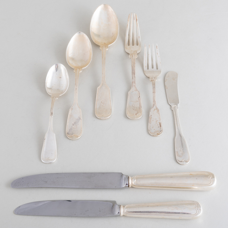 Appraisal: Set of American Silver Flatware Marked 'Sterling' some monogrammed Comprising