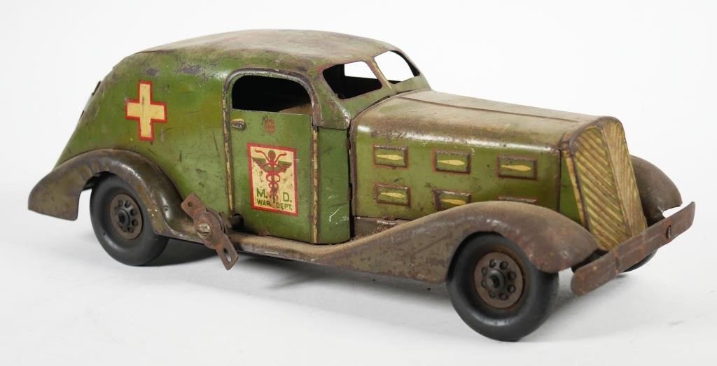 Appraisal: MARX WAR DEPART AMBULANCE PRESSED STEEL TOYMarx war department ambulance