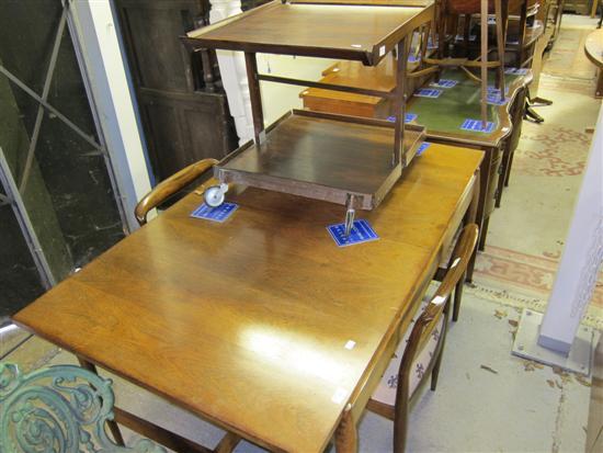 Appraisal: Modern rosewood dining suite comprising table eight chairs sideboard and