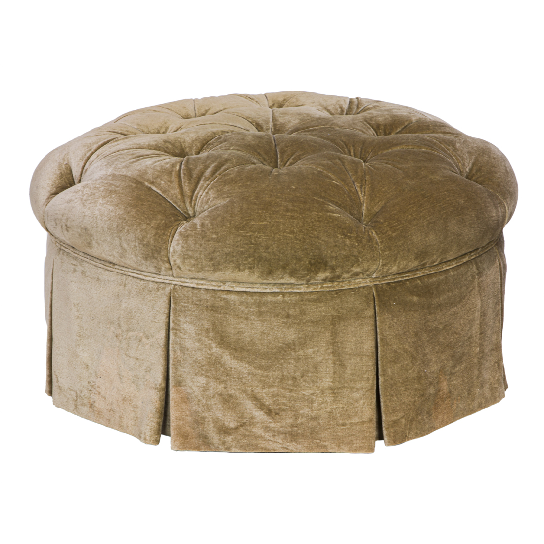 Appraisal: A LARGE CONTEMPORARY CUSTOM POUF A large contemporary custom pouf