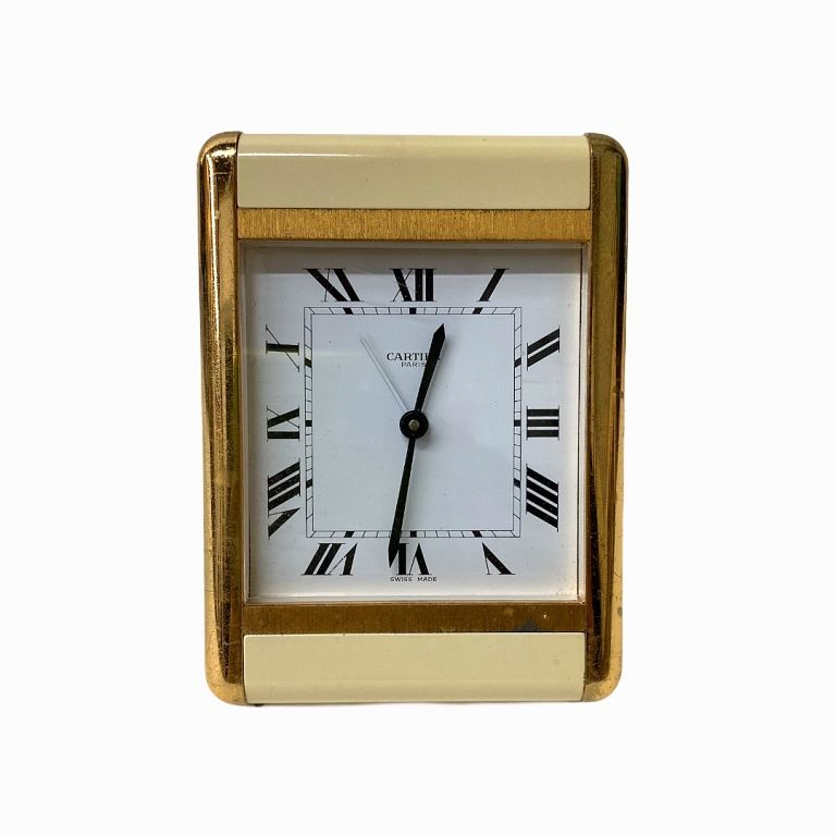 Appraisal: Vinatge Cartier Clock Vintage Cartier Clock Total Measures Inches High