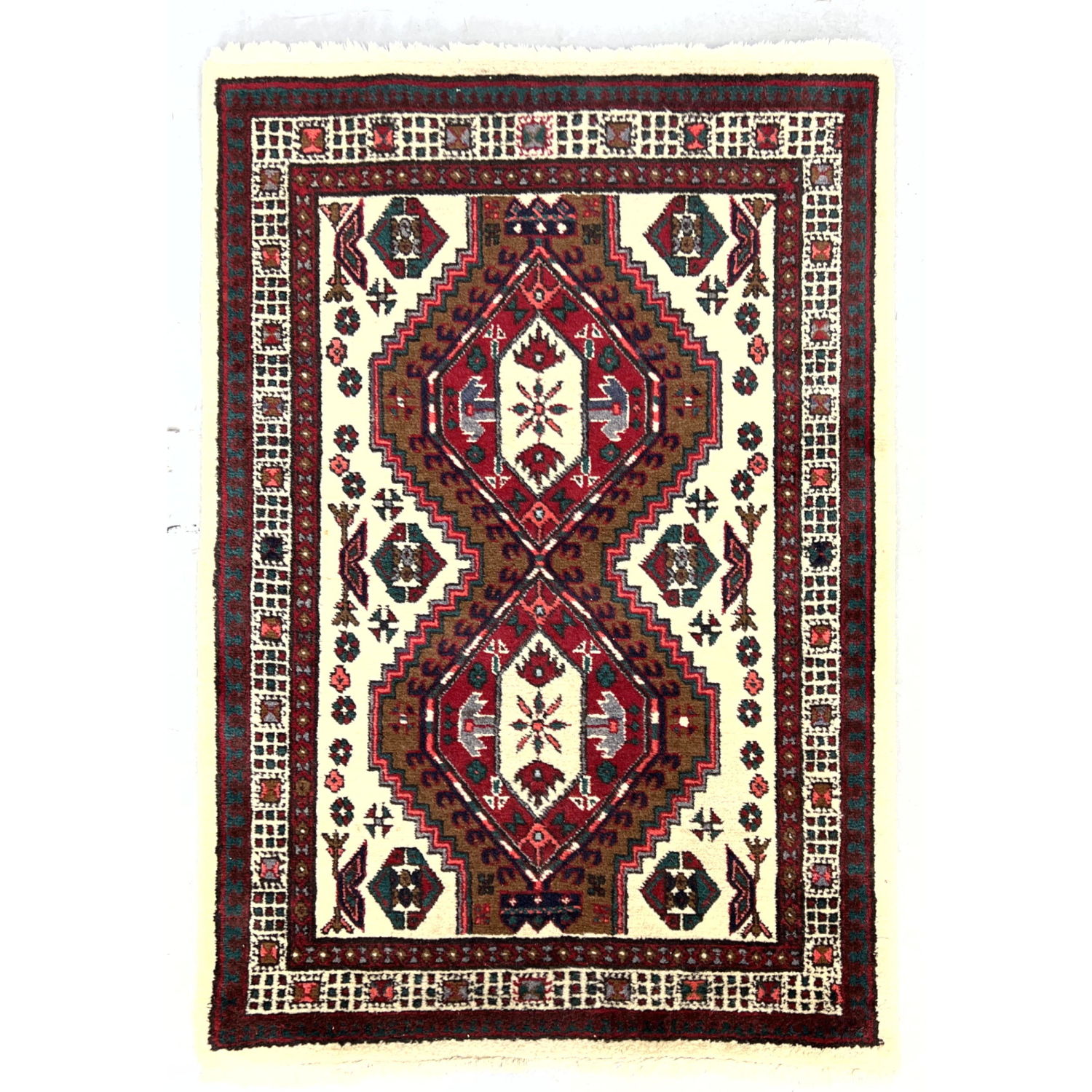 Appraisal: ' x ' Heriz style Handmade Oriental Carpet Rug ---