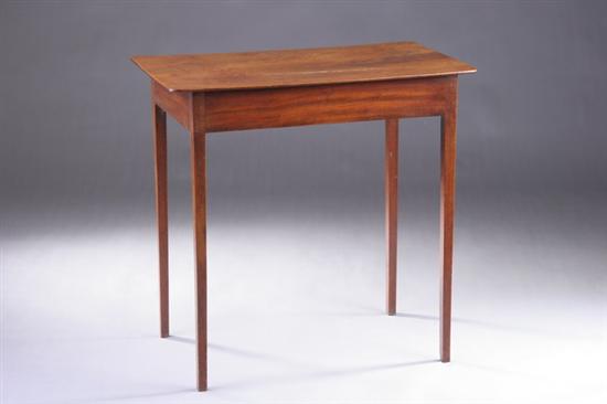 Appraisal: ENGLISH GEORGIAN STYLE WALNUT OCCASIONAL TABLE th century Finely figured