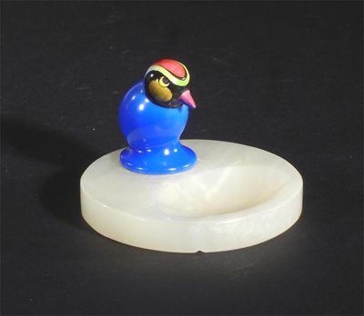 Appraisal: Comical Bird' A rare Royal Doulton miniature animal on circular