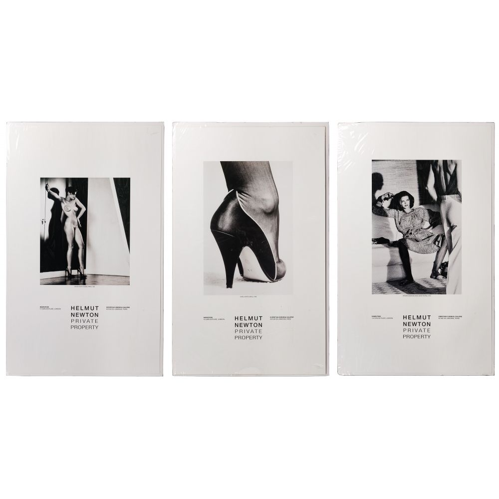 Appraisal: HELMUT NEWTON GERMAN - PRIVATE PROPERTY POSTERS items including Woman