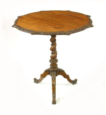 Appraisal: A th century tripod table the shaped octagonal mahogany top