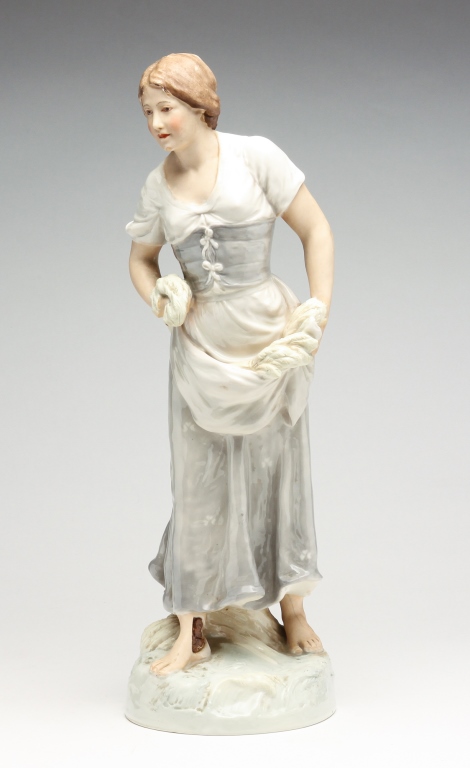 Appraisal: ROYAL DUX FIGURE OF A WOMAN Bohemia early thcentury Porcelain