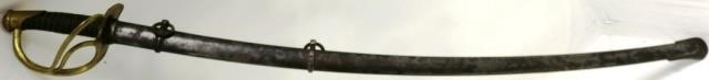 Appraisal: CIVIL WAR CAVALRY SABRE BY C ROBY WESTCHELMSFORD MA U