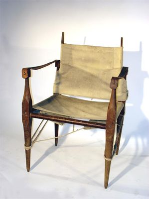 Appraisal: A Safari chair designed by Kaare Klint cm high Literature