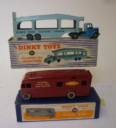 Appraisal: Horse Box F Pullmore Car Transporter boxed G