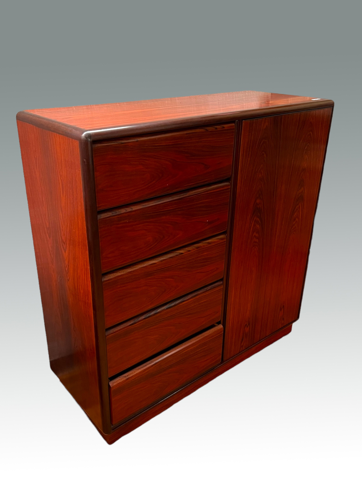 Appraisal: MID-CENTURY DANISH BROUER ROSEWOOD CHIFFEROBE - Drawer Danish Rosewood Wardrobe