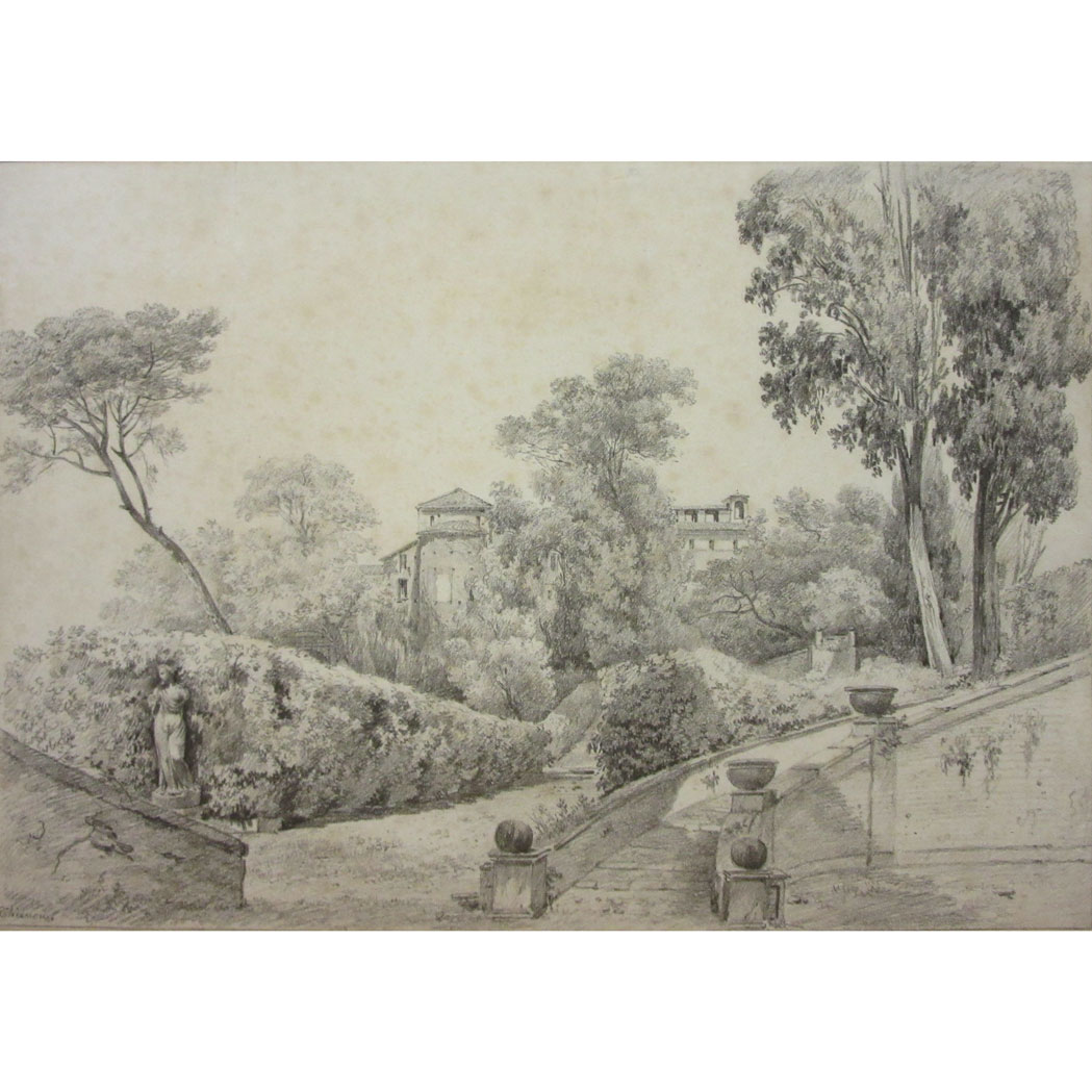 Appraisal: Anne Claude Thienon French - Views of the Villa d'Este