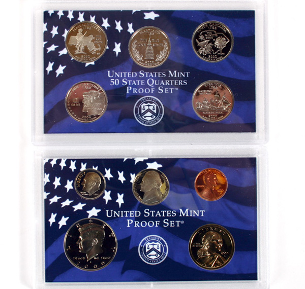 Appraisal: Ten Mint Proof Sets Coins Each Set w boxes COAs