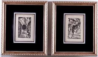 Appraisal: Salvador Dali The Maze Bookplates Set of Two The Maze