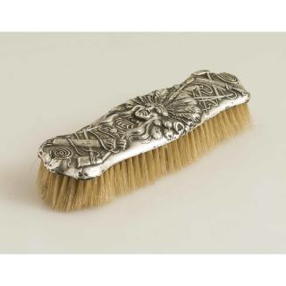 Appraisal: Unger Brothers Sterling Clothes Brush Unger Brothers sterling clothes brush