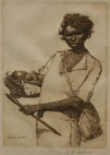 Appraisal: Benjamin Edwin Minns - Aboriginal Woman with a Baby etching