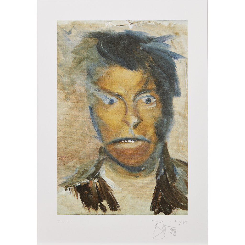 Appraisal: DAVID BOWIE BRITISH - D HEAD V Signed and dated