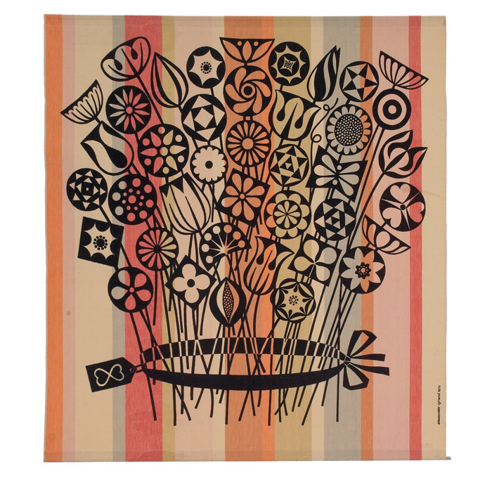 Appraisal: Alexander Girard Bouquet Environmental Enrichment panel for Herman Miller silkscreen