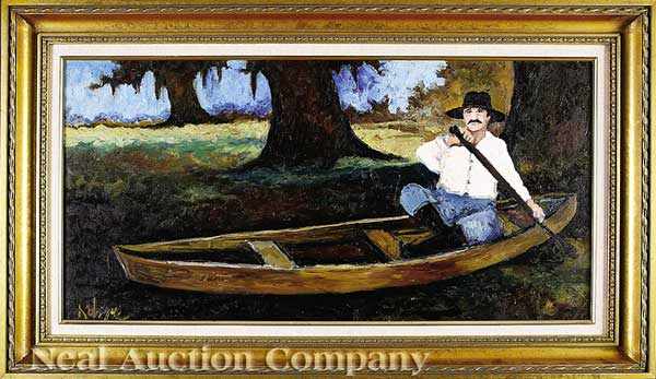 Appraisal: George Rodrigue American Louisiana b Tee Coon at Home oil