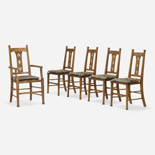 Appraisal: Liberty Co DINING CHAIRS SET OF FIVE England c oak