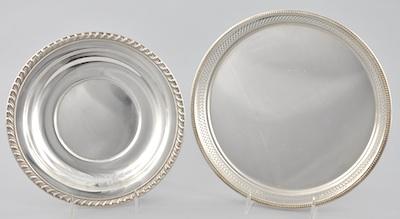 Appraisal: Sterling Silver Tray and Dish by Wallace Consisting of a