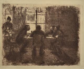 Appraisal: Kathe Kollwitz etching Kathe Kollwitz German - - ''Vier Manner