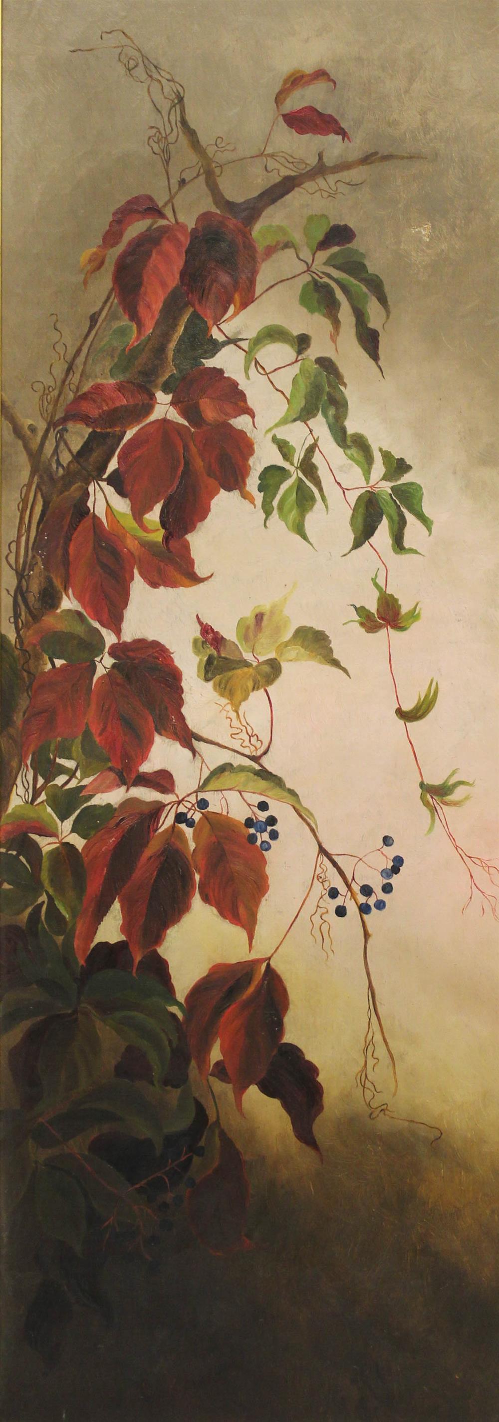 Appraisal: CIRCLE OF JOHN WILLIAM HILL AMERICAN - VINE WITH BERRIES