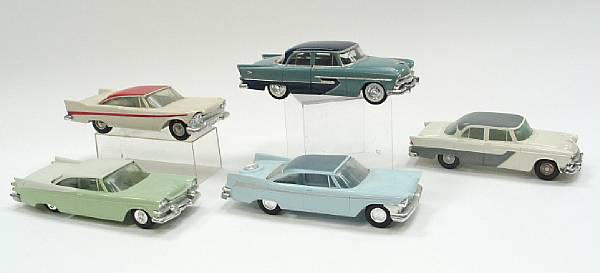 Appraisal: Plymouth promotional cars Lot includes assortment of plastic cars featuring