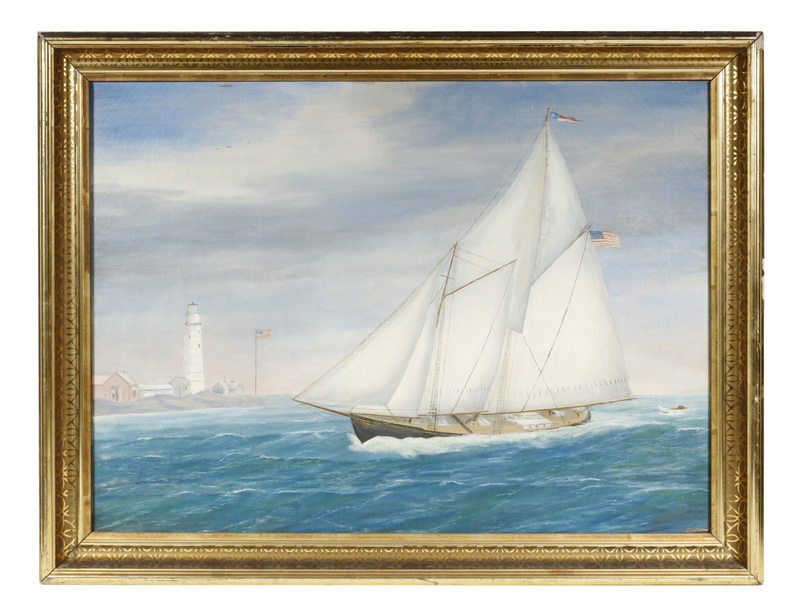 Appraisal: D L TENNEY EARLY TH C MAINE MARINE ARTIST American