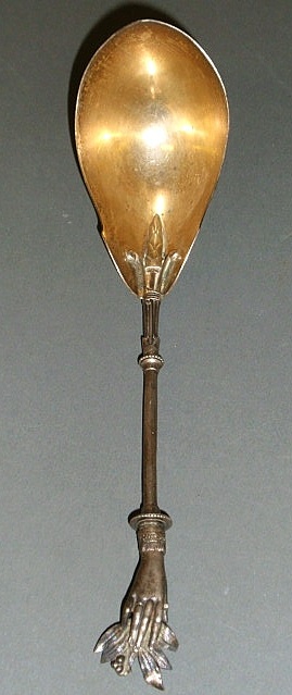 Appraisal: Sterling silver ice cream spoon late th c l