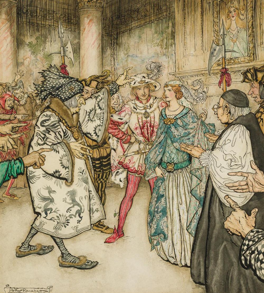 Appraisal: ARTHUR RACKHAM British - The Portrait ink and watercolor on