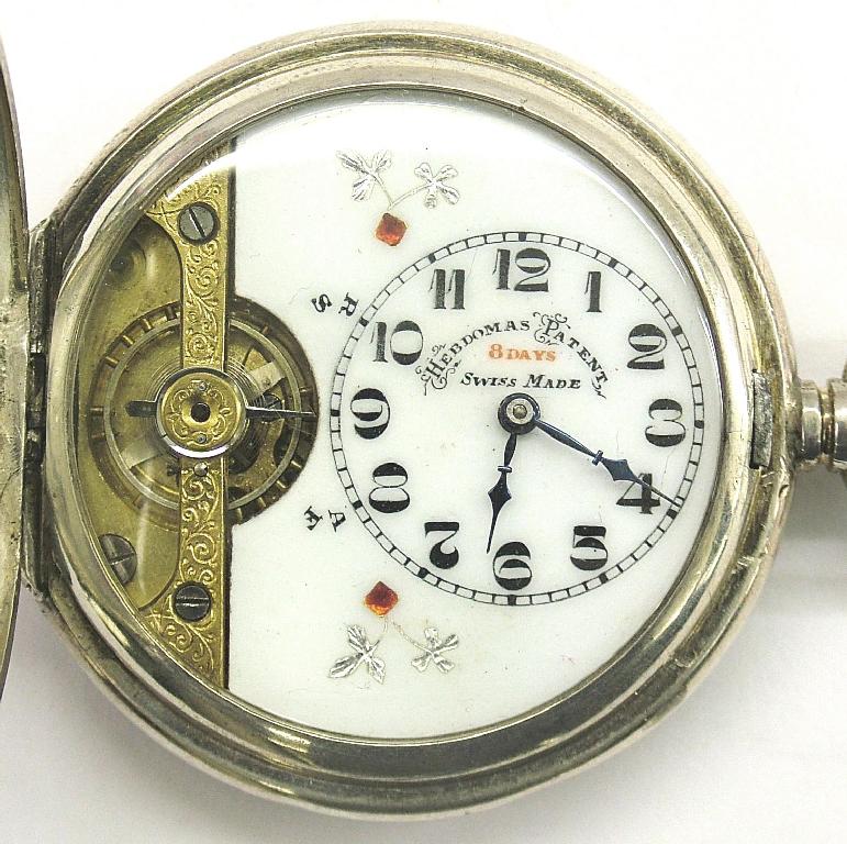 Appraisal: Hebdomas Patent eight day lever hunter pocket watch the part