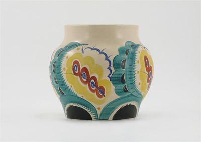 Appraisal: A Susie Cooper hand painted pottery vase decorated with repeating