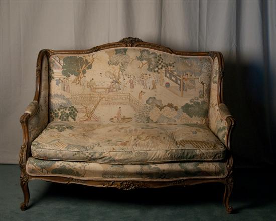 Appraisal: An E th C French Louis XV Settee exposed serpentine