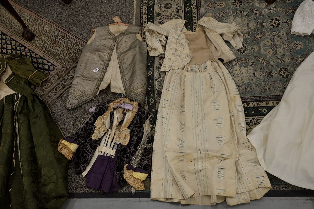 Appraisal: Five piece group of Victorian clothing to include a cut