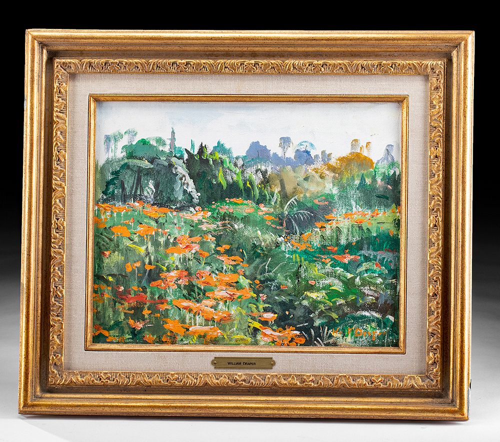 Appraisal: Framed Signed W Draper Mexican Landscape William Franklin Draper American