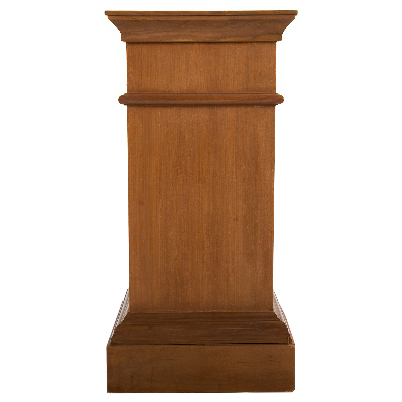 Appraisal: GEORGIAN STYLE MAPLE PEDESTAL STAND th century square form with