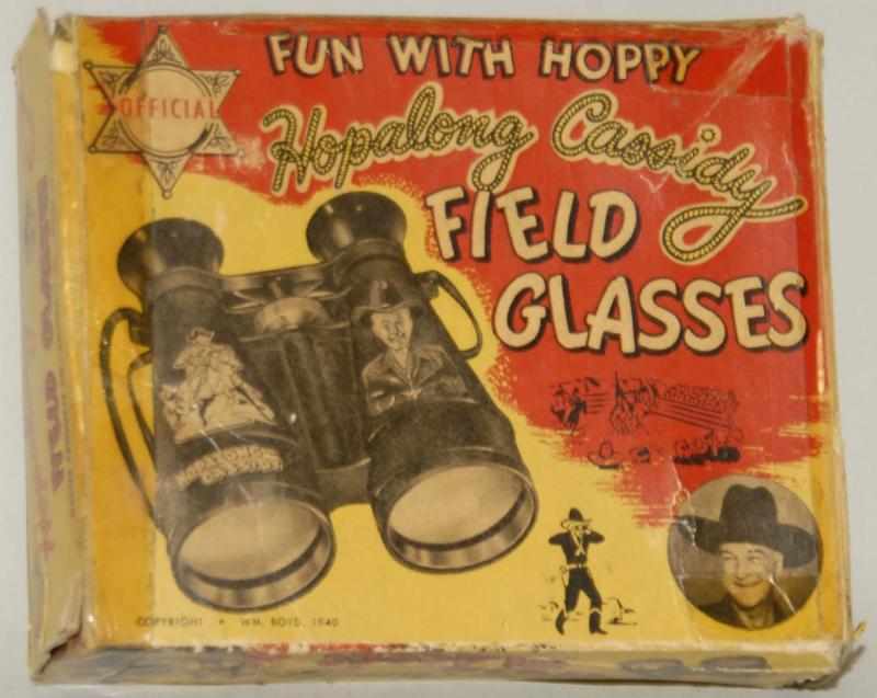 Appraisal: Vintage Hopalong Cassidy Field Glasses Set Includes original box Has