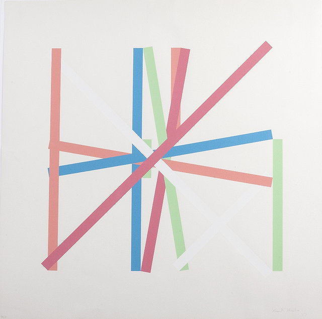 Appraisal: Kenneth Martin British - Rotation Frankfurt III signed dated and