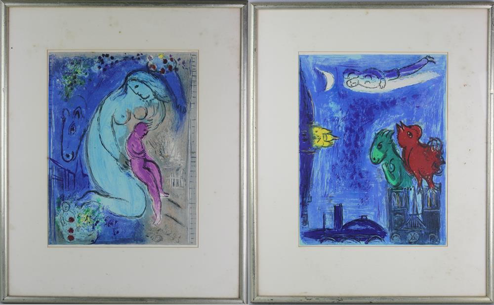 Appraisal: MARC CHAGALL FRENCH RUSSIAN - THE MONSTERS OF NOTRE DAME