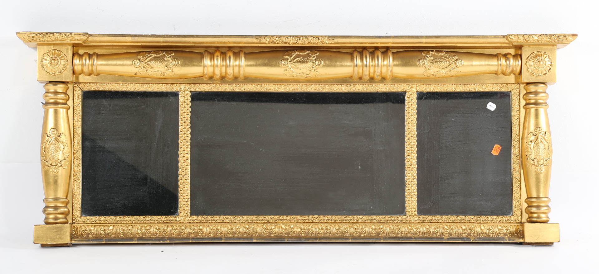 Appraisal: Gilt over mantle mirror Undernumber