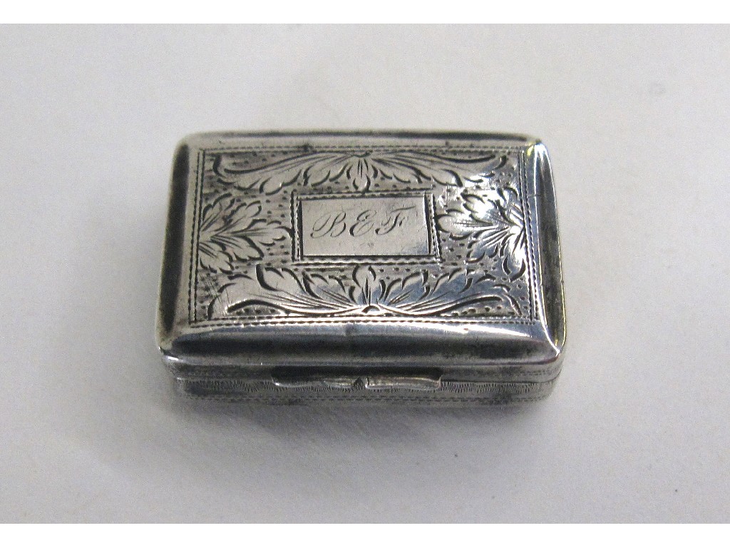 Appraisal: Antique silver vinaigrette Birmingham marks and makers marks TN