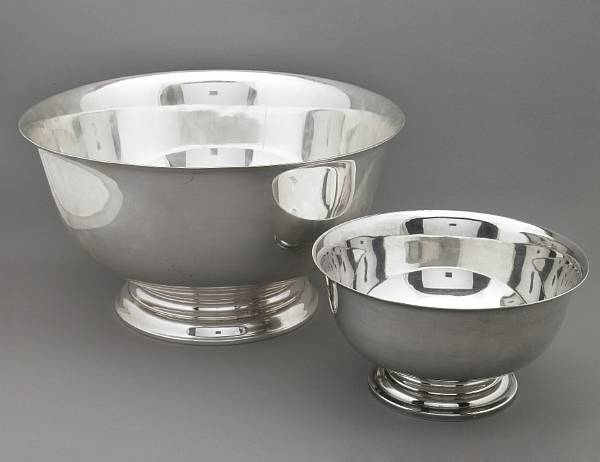 Appraisal: Two American sterling bowls Gorham Providence RI and Shreve amp