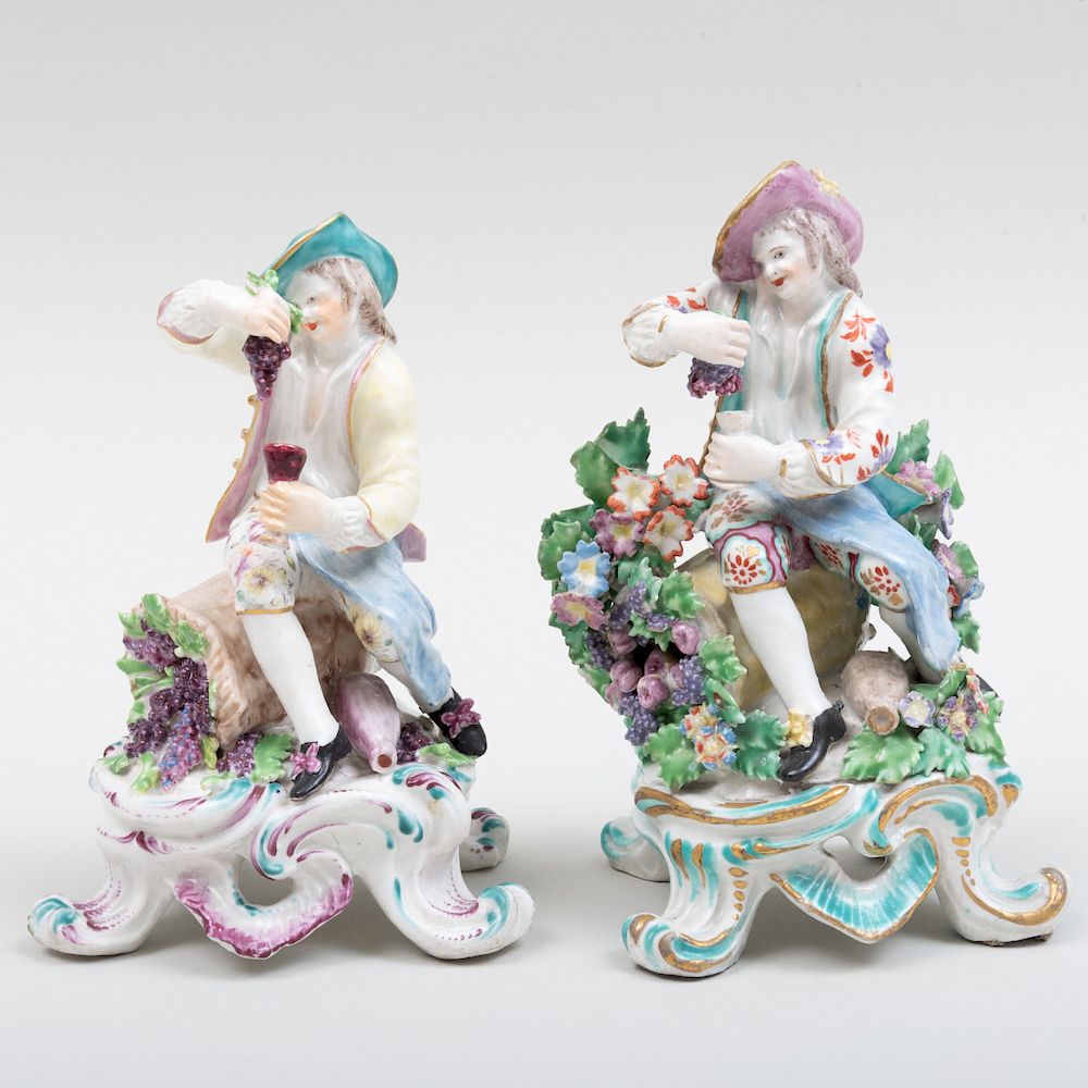 Appraisal: Bow Porcelain Figure of a Vintner and a Similar Figure